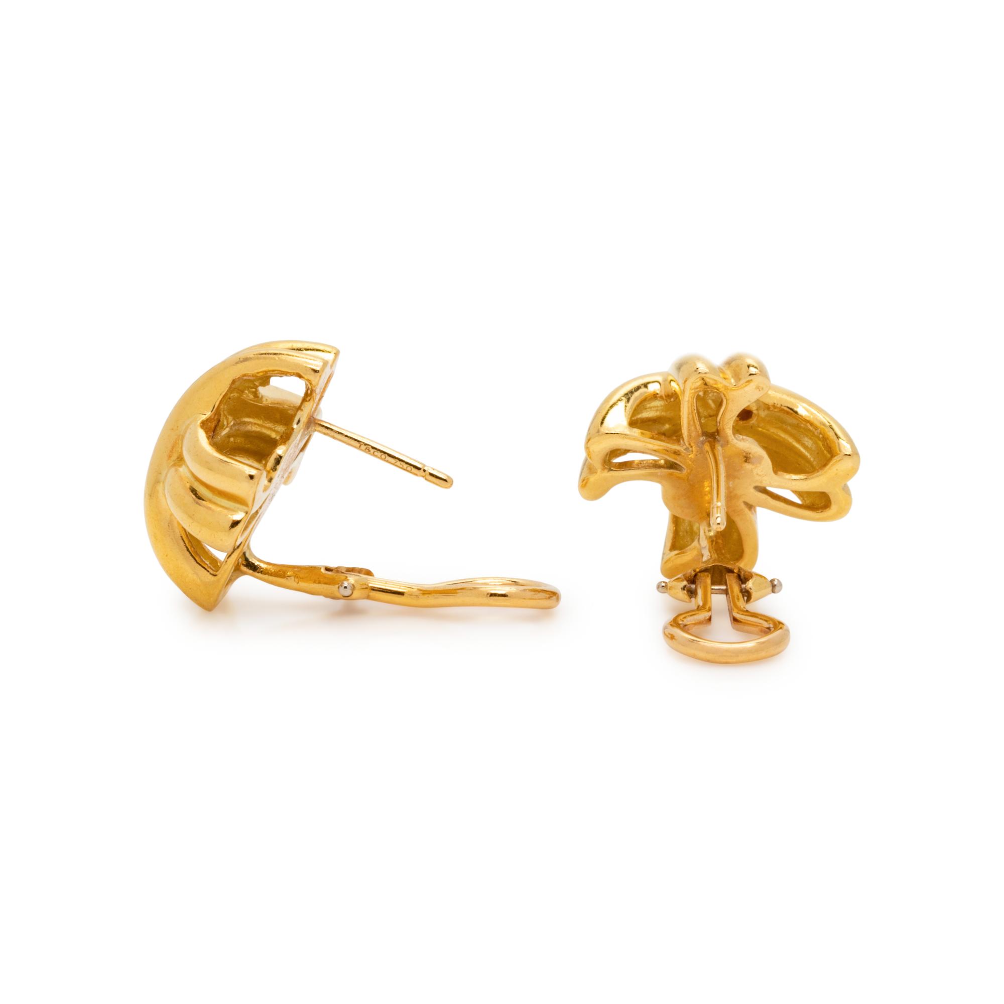TIFFANY & CO., YELLOW GOLD 'X' SET