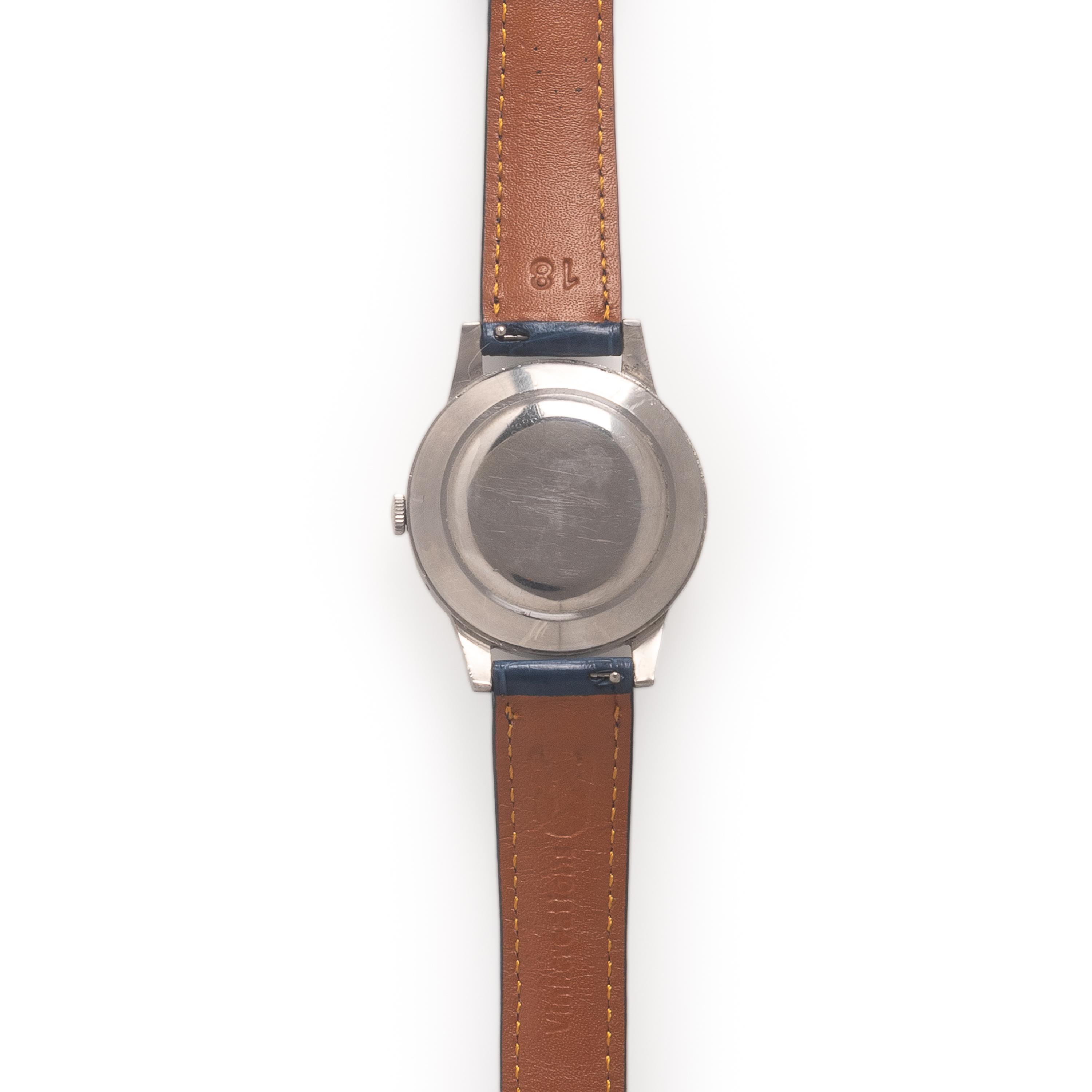 Rolex, Ref. 8171, Stainless Steel 'Padellone' Triple Calendar Moonphase Watch, Circa 1949, with Box