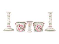 A Group of French Faience Table Articles
