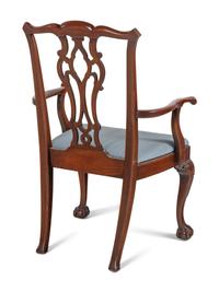 A Pair of George III Style Mahogany Armchairs
