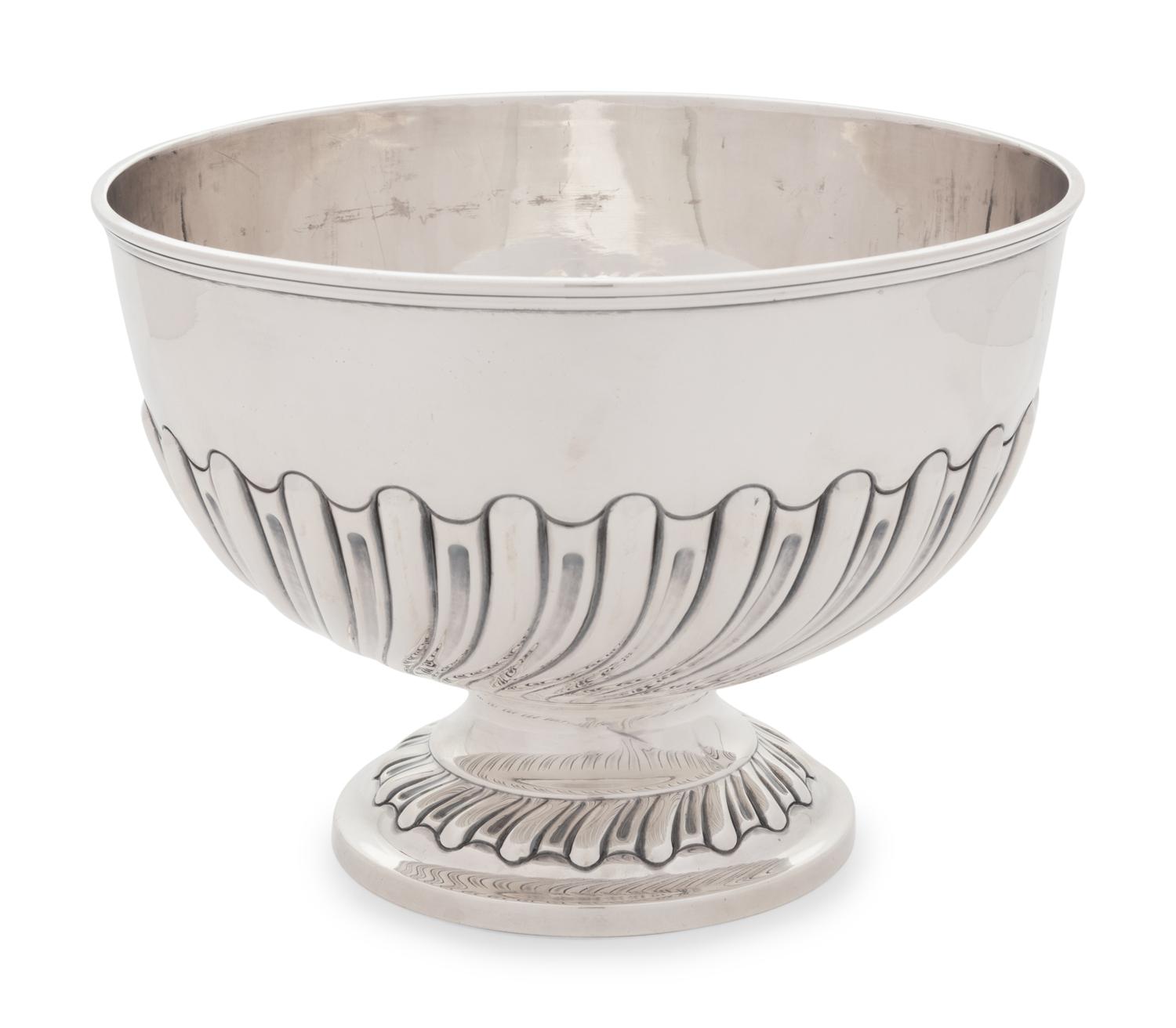 An Edwardian Silver Rose Bowl