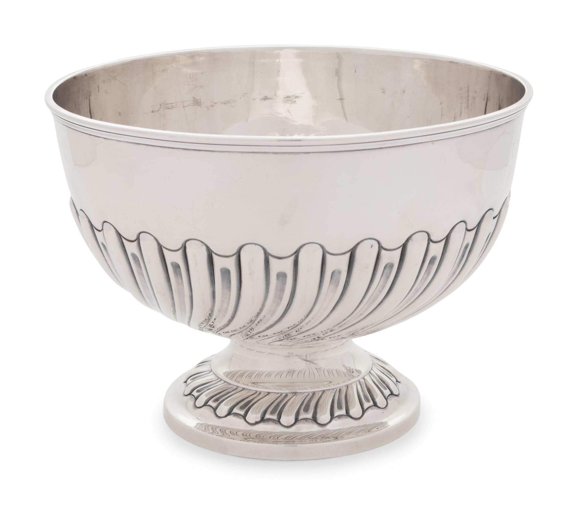 An Edwardian Silver Rose Bowl