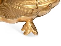 A Set of Five Brass or Gilt Metal Shell-Form Dishes