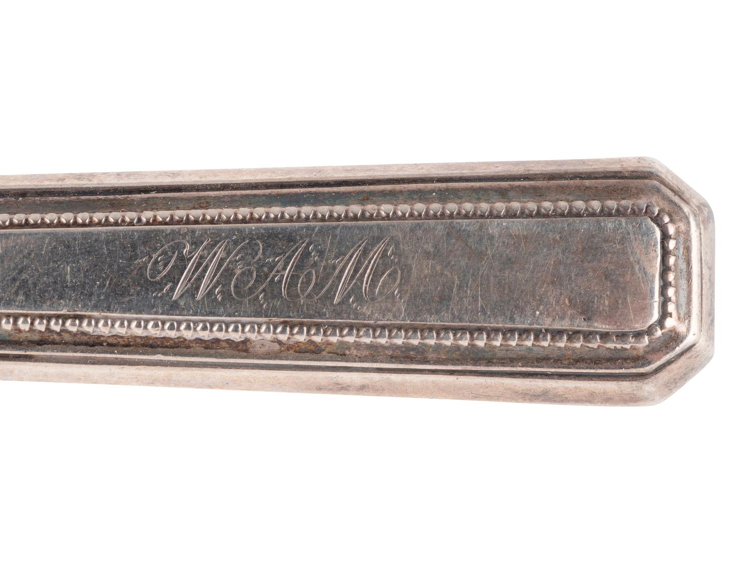 [CIVIL WAR]. Silver fork tentatively identified to Capt. William A. Moore, 5th NH Infantry, KIA Fredericksburg.