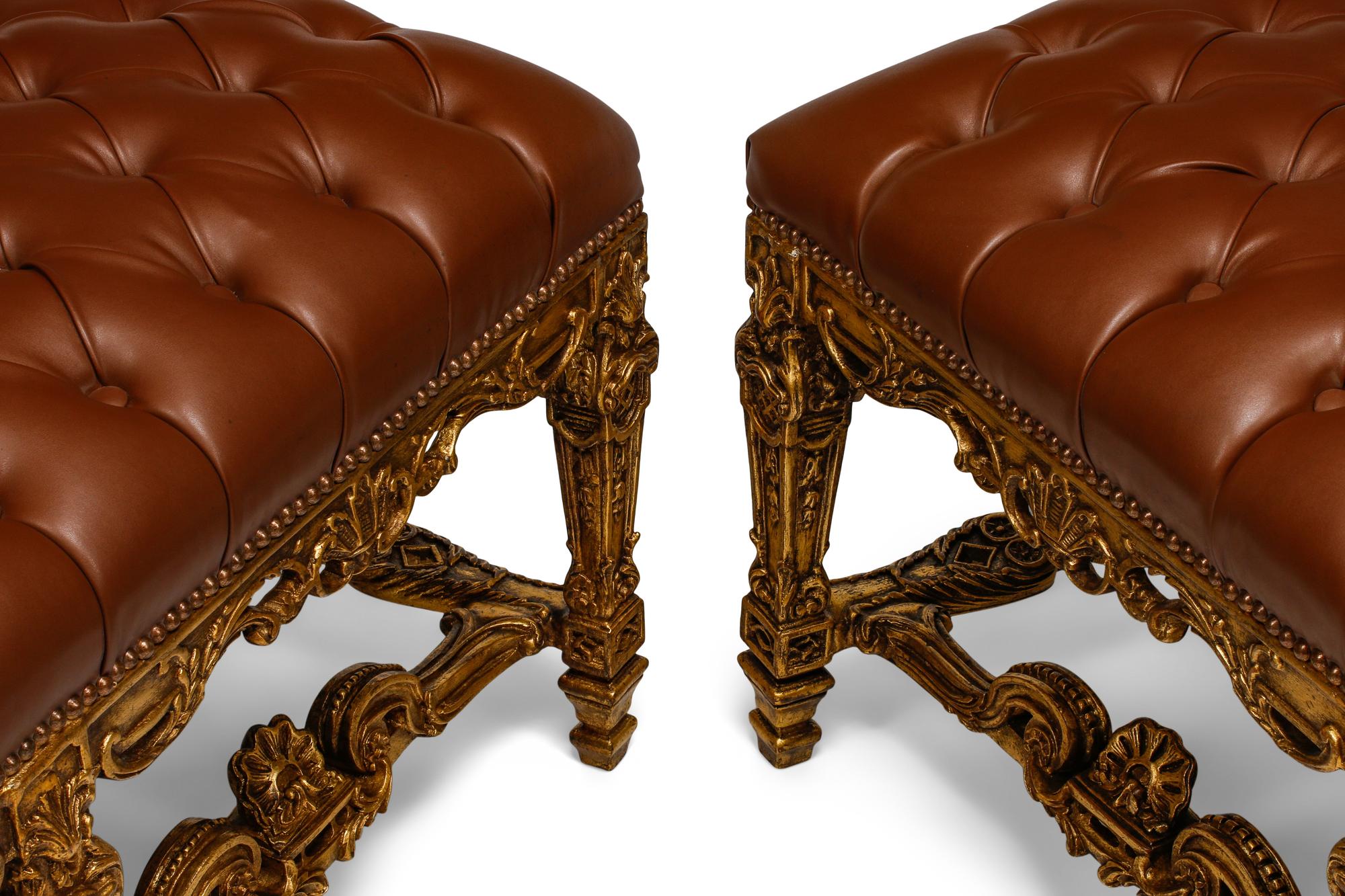 A Pair of Régence Style Giltwood Window Seats
