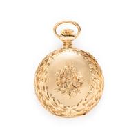 WALTHAM FOR W.M. WISE & SON, 14K YELLOW GOLD HUNTER CASE POCKET WATCH