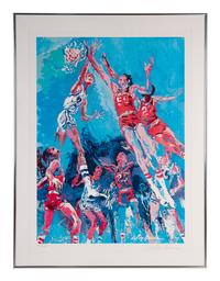 A Group of Indiana University Basketball Signed Autograph Items Including a Signed LeRoy Neiman Hoosier Hooplah Limited Edition Print