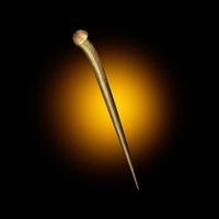 A Chinese Gold 'Longevity' Hairpin, Tongzan, Late Ming Dynasty 明晚期 滇式壽字紋金長簪