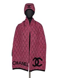 Chanel Knit Cap and Scarf Set