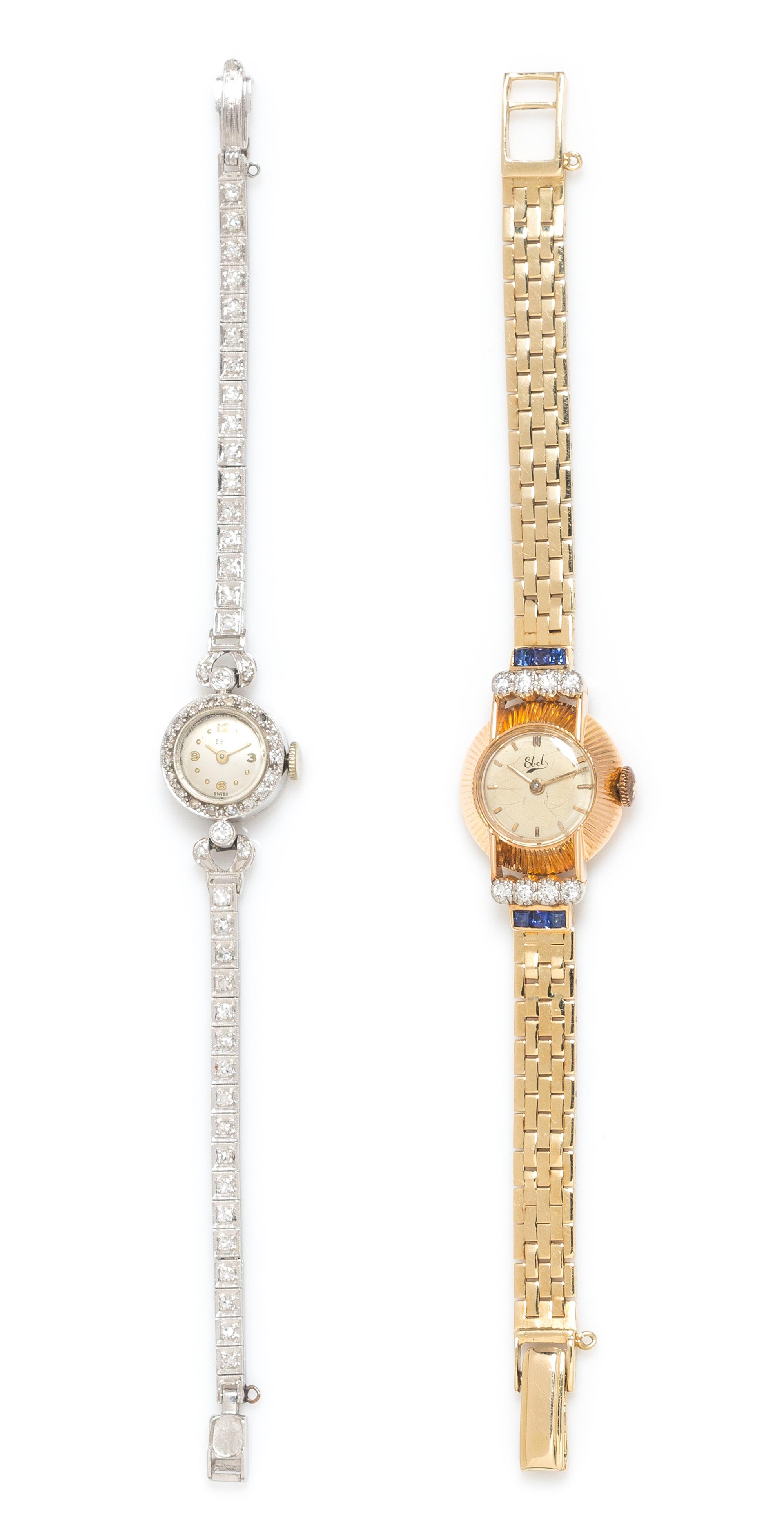 A Collection of Wristwatches, Ebel, 23.60 dwts.