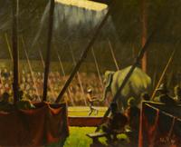 Artist Unknown, (20th cenutry), Circus Scene with Elephant