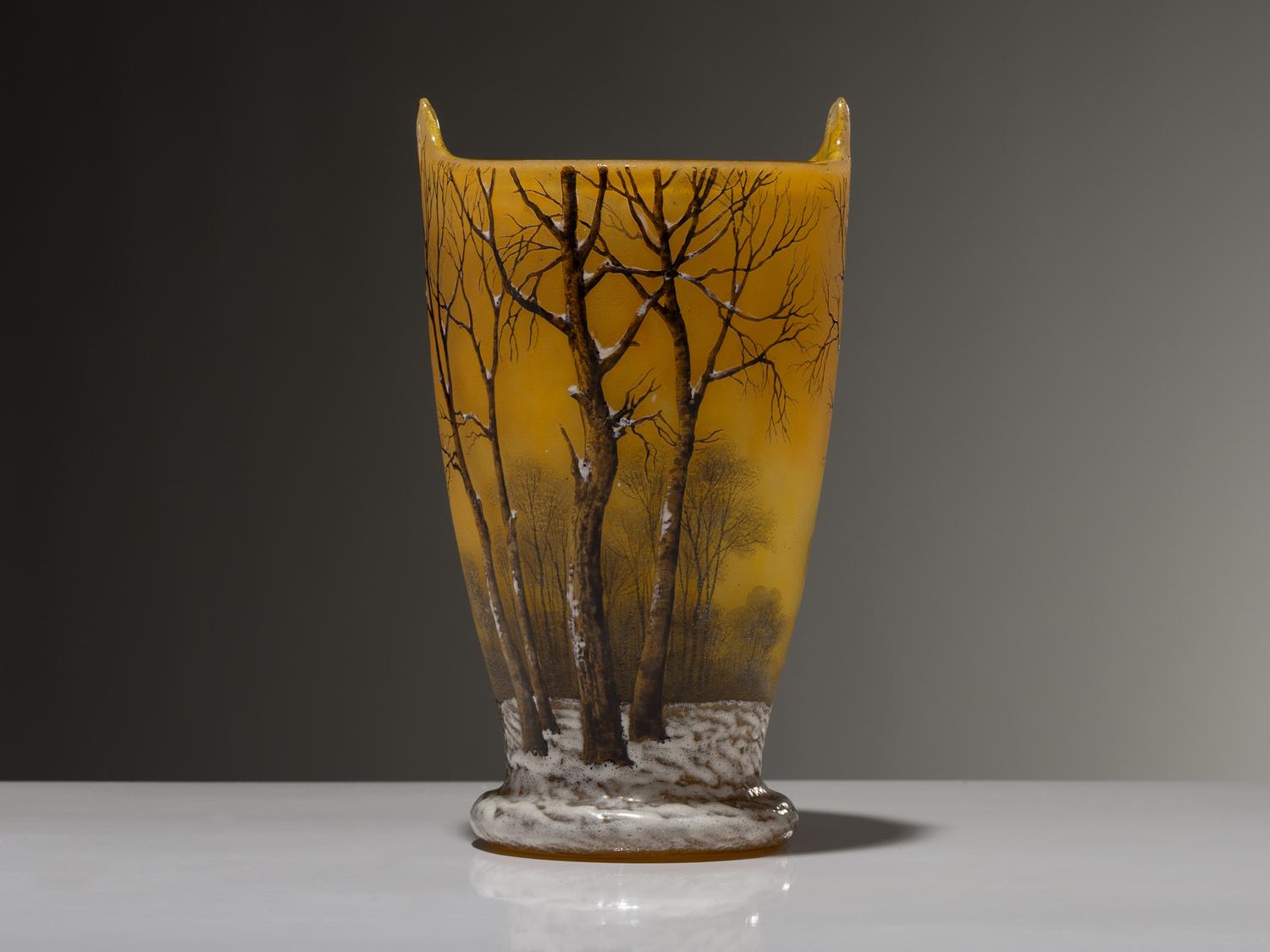 Winter Scene Vase