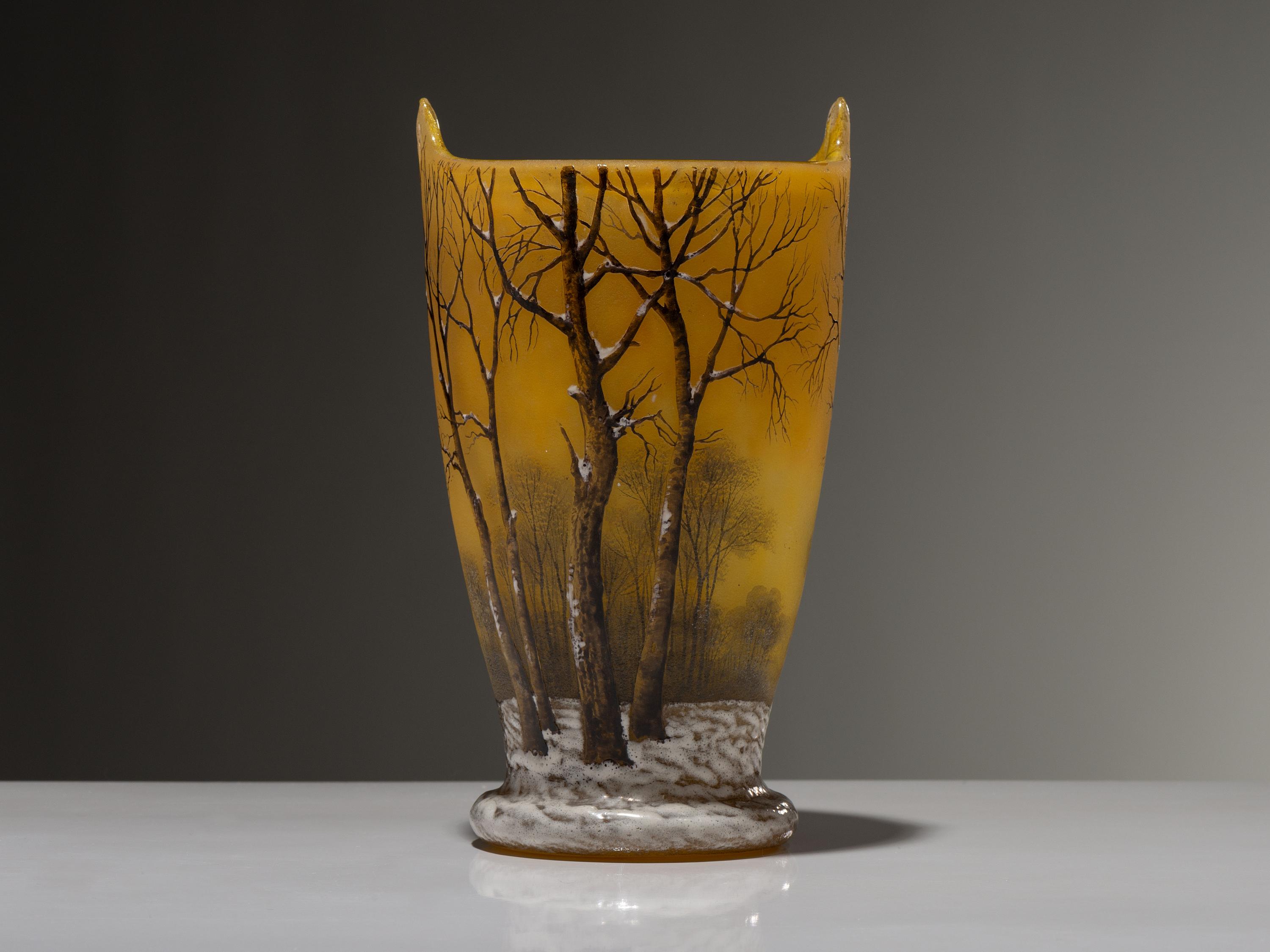 Winter Scene Vase