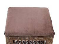 A Pair of Moorish Style Marquetry Stools