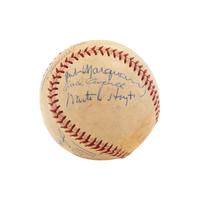 A Unique 1973 Hall of Fame Induction Weekend Signed Baseball,