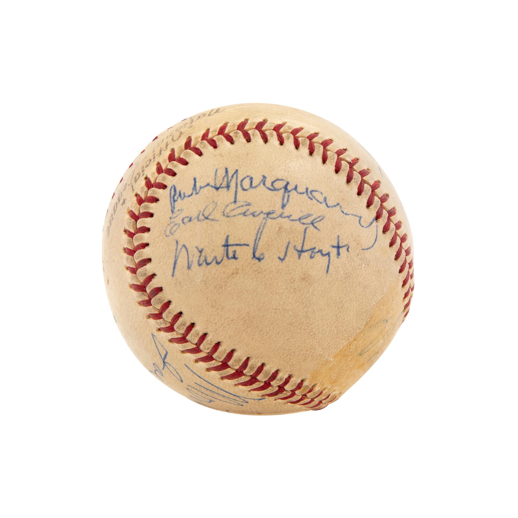 A Unique 1973 Hall of Fame Induction Weekend Signed Baseball,