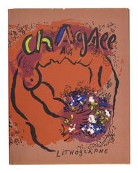 [ARTISTS BOOKS]. CHAGALL, Marc (1887-1985). The Lithographs of Chagall . Vol. I: Monte Carlo and NY: André Sauret and George Braziller, 1960; Vol. II: Monte Carlo and Boston: André Sauret and Boston Book and Art Shop, Inc., 1963; Vol. III: Boston: Boston Book and Art Shop, Inc., 1969; Vol. IV: New York: Crown Publishers, Inc., 1974.