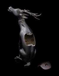 A Bronze Deer-Form Incense Burner
