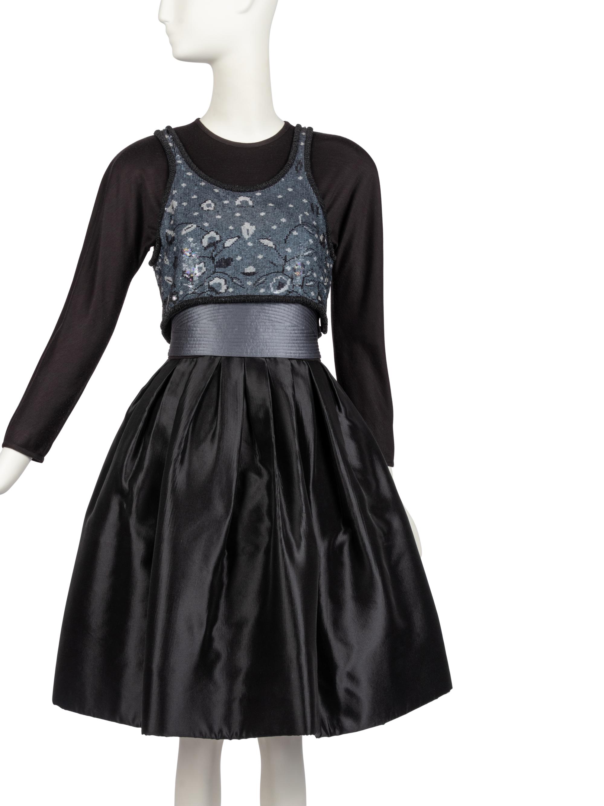 Two Dresses: One Chanel, One Geoffrey Beene, 1990s
