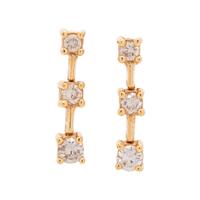 YELLOW GOLD AND DIAMOND EARRINGS