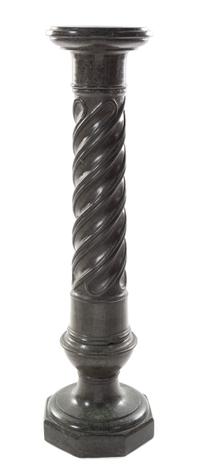 A Continental Marble Column Height 43 1/2 inches. — 19TH/20TH CENTURY