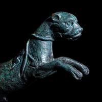 A Roman Bronze Panther Applique