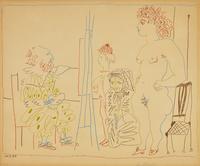 Le Modele et Deux Personnages, 1954