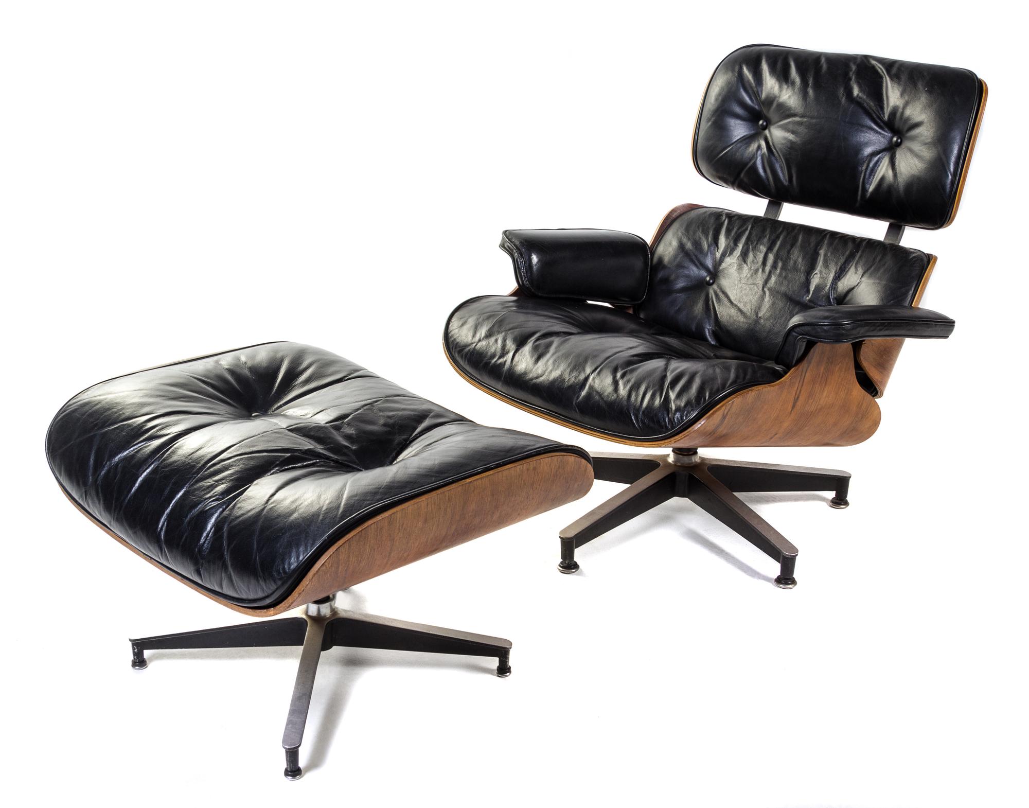 Charles and Ray Eames (American, 1907-1978; 1912-1988), HERMAN MILLER, a 670 lounge chair and 671 ottoman