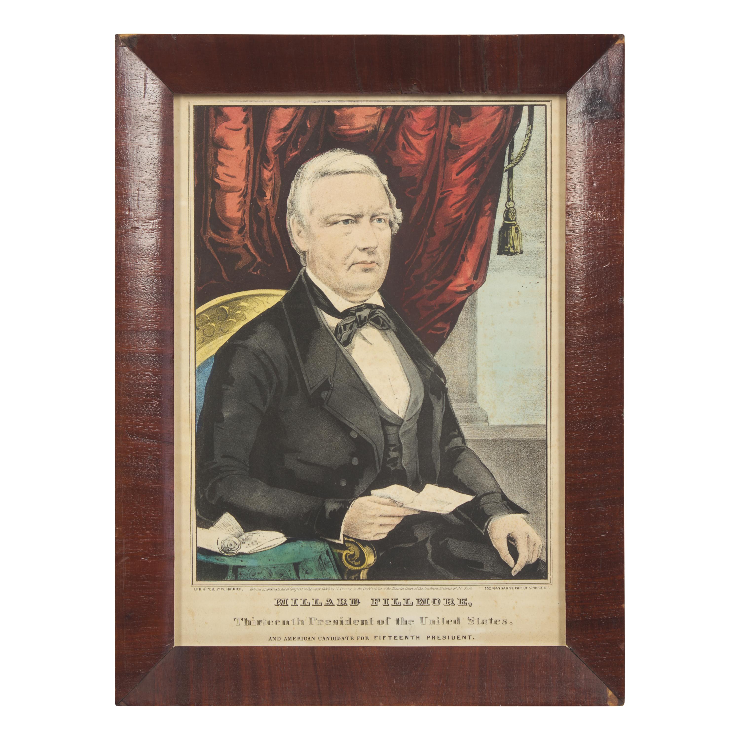A Rare and Complete Set of Hand-Colored Lithographs of the First Sixteen U.S. Presidents
