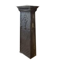 A Cast Aluminum Newel Post manufactured by the Winslow Brother's Foundry for the Isabella Building, Chicago, IL. 21.25" W x 11.5" D x 5 — United States, Circa 1893