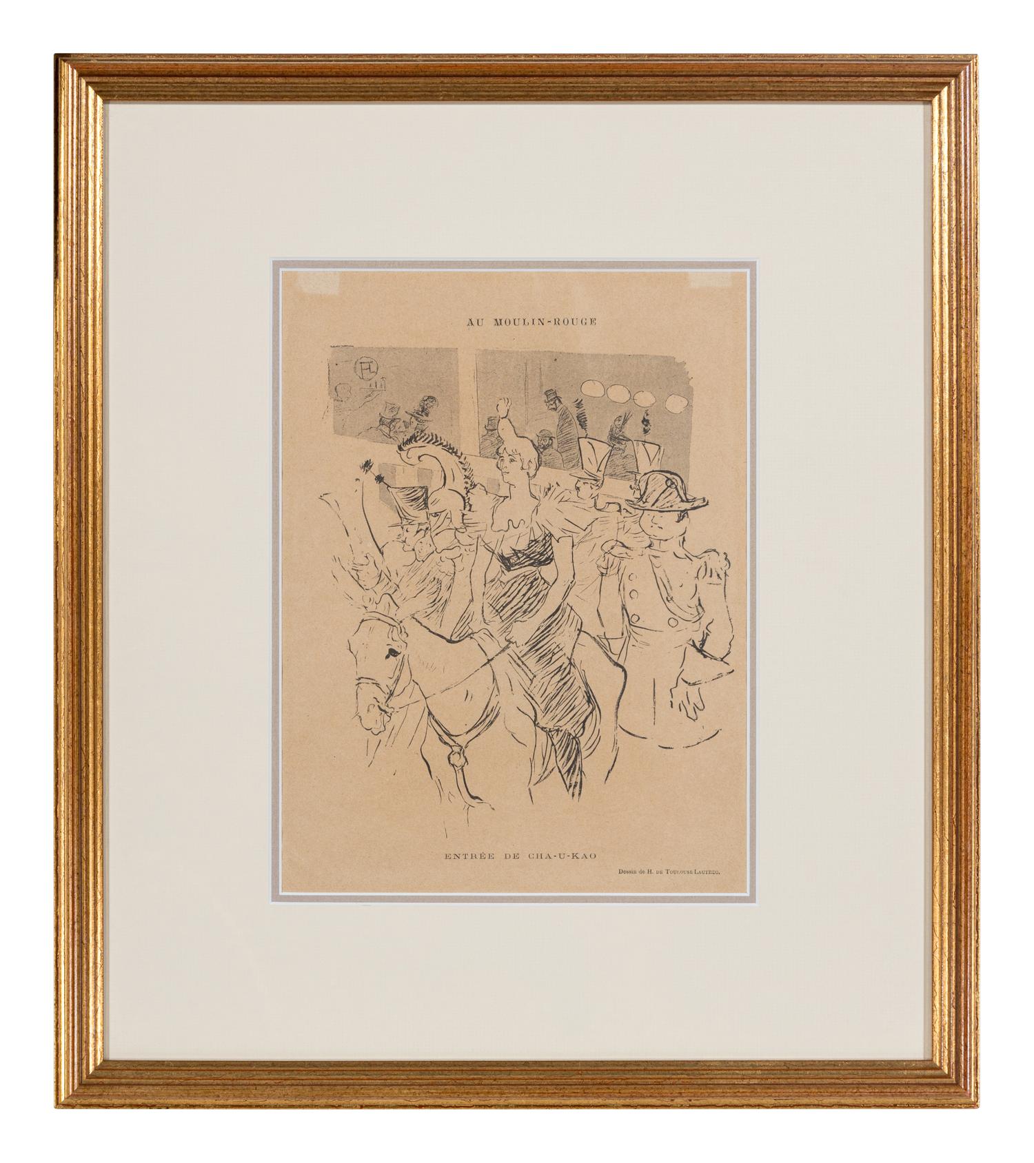 A Group of Three Prints from Le Rire ( Baron Dans Le Charbonniers , Entree de Cha-U-Kao , and Chocolat Dansant Dans Un Bar )
