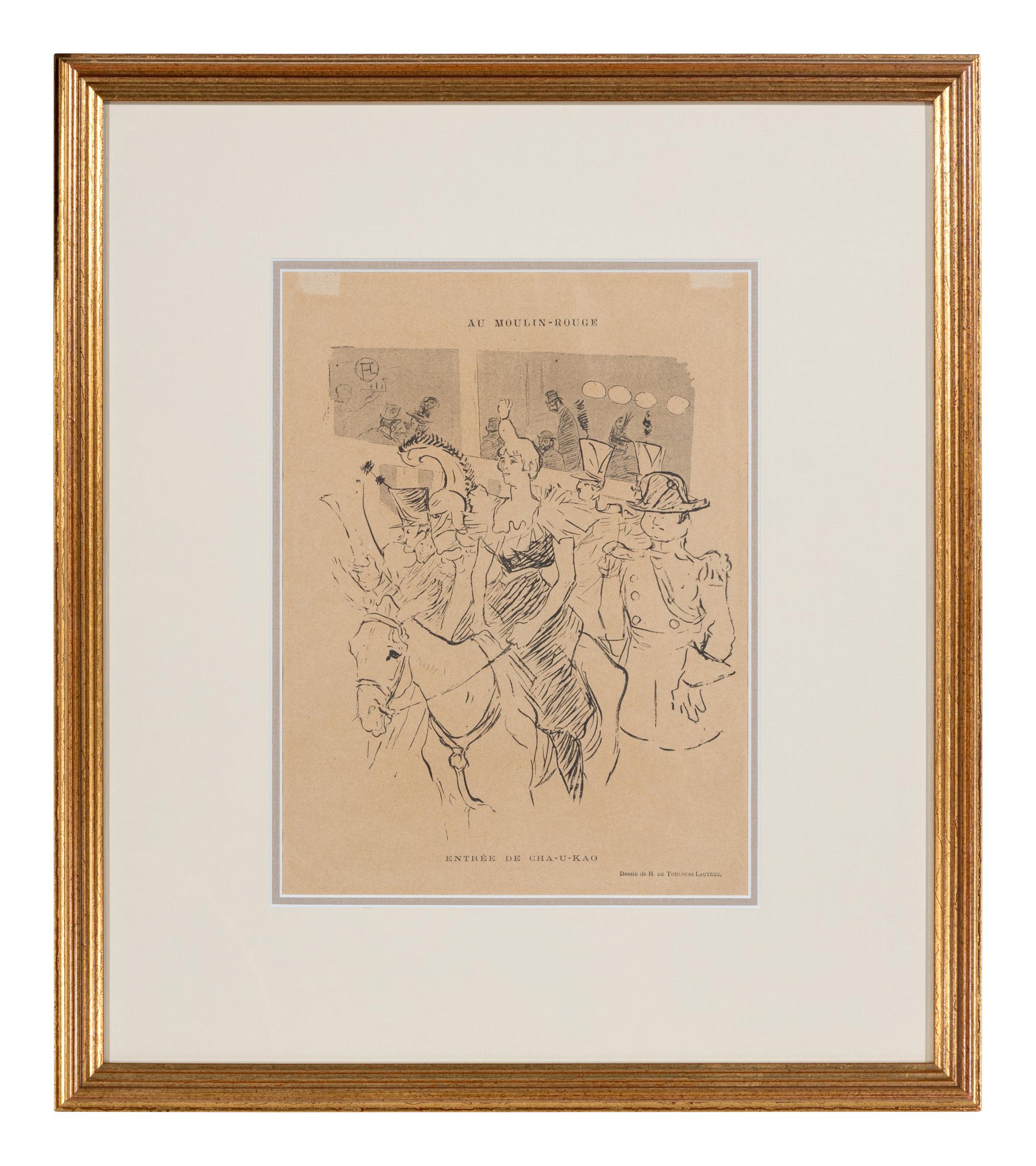 A Group of Three Prints from Le Rire ( Baron Dans Le Charbonniers , Entree de Cha-U-Kao , and Chocolat Dansant Dans Un Bar )