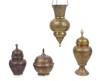 Four Pierced Brass Articles