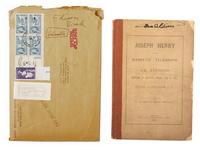 EDISON, Thomas A. (1847-1931). Joseph Henry and the Magnetic Telegraph: An Address delivered at Princeton College, June 16, 1885, by Edward N. Dickerson . New York: Charles Scribner's Sons, 1885. Twice signed by Edison.