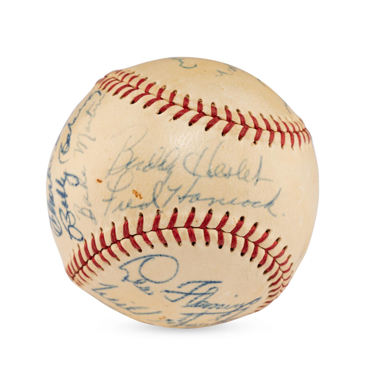 A 1952 San Antonio Missions Team Signed Autograph Baseball