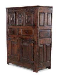 A Spanish Carved Walnut Cabinet