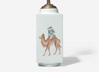 A Chinese Famille Rose Decorated 'Cong' Vase