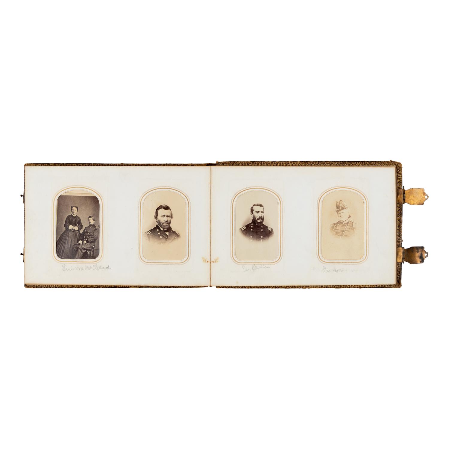 [CIVIL WAR]. [VAN VLIET, Stewart (1815-1901)]. A carte-de-visite album from the family of Civil War brigadier general Stewart van Vliet, ca 1860s.