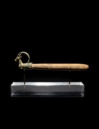 A Luristan Bronze Whetstone and Finial