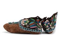 Haudenosaunee Beaded Hide Moccasins