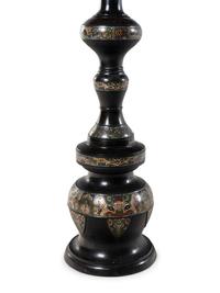 A Japanese Champlevé Floor Lamp