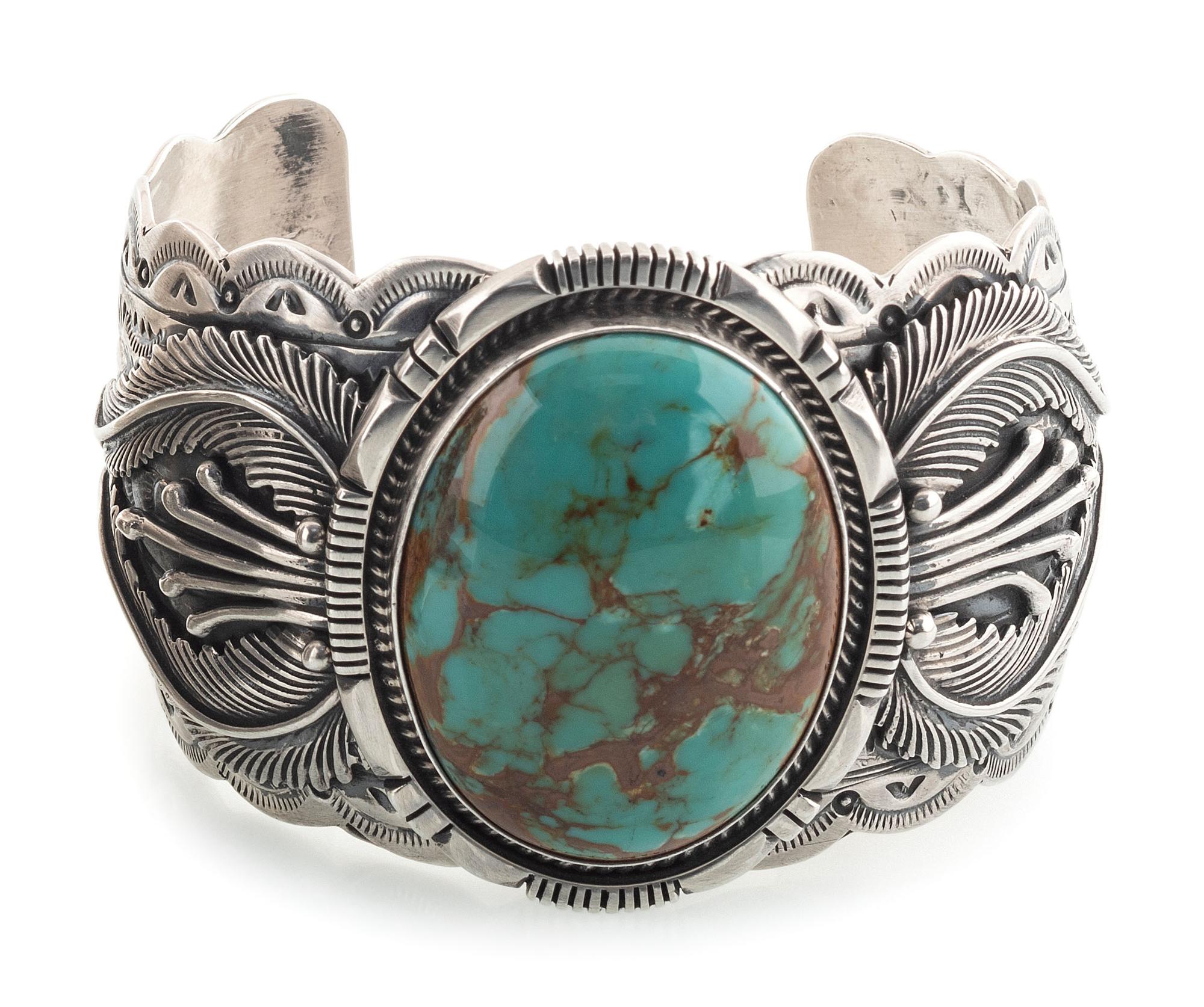 Sterling Silver and Turquoise Cuff Bracelet