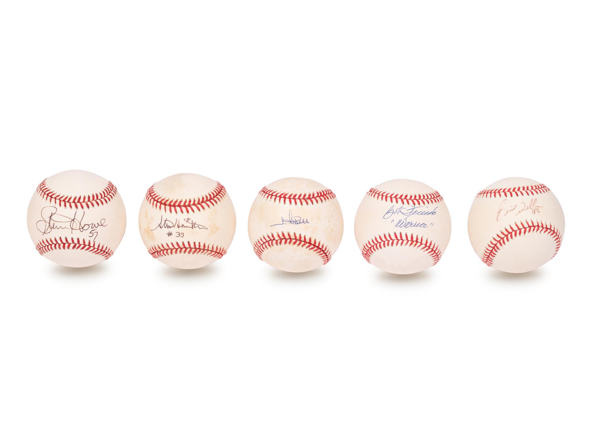 A Group of Over 70 New York Yankees Signed Autograph Baseballs,