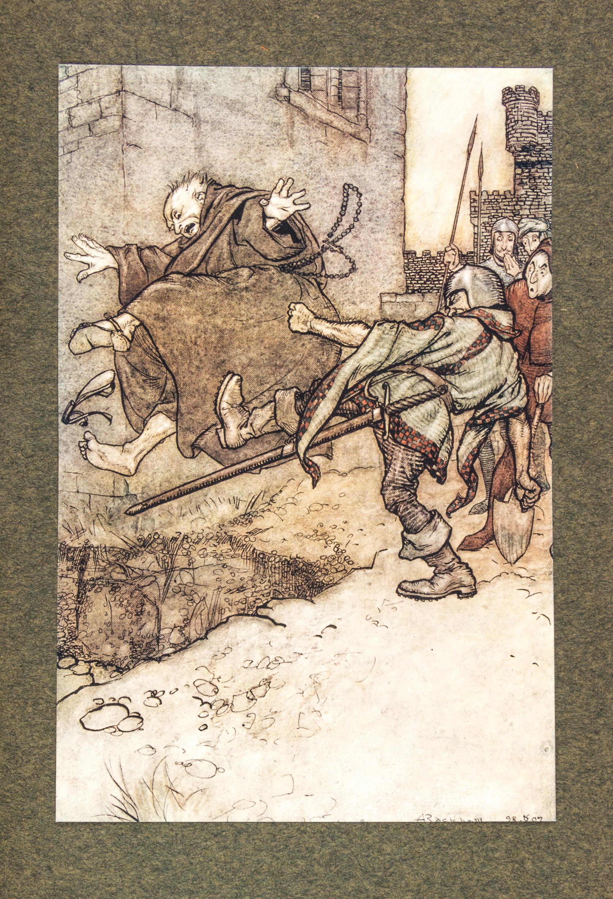 (RACKHAM, ARTHUR) Undine, L, 1909, The Rhinegold and the Valkyrie, L, 1910, and Ingoldsby Legends, L, 1907. 2 signed by Rackham (3)