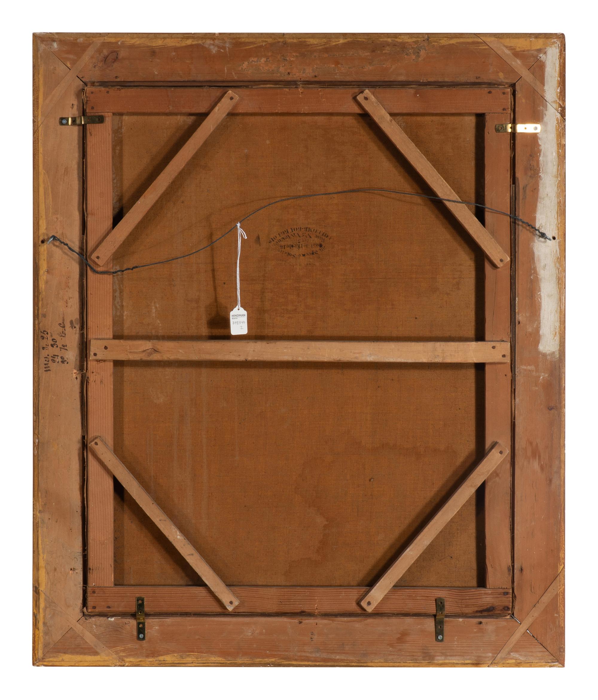 French School 19th Century, A Portrait of a Seated Boy Holding Alphabetic Saint Booklet