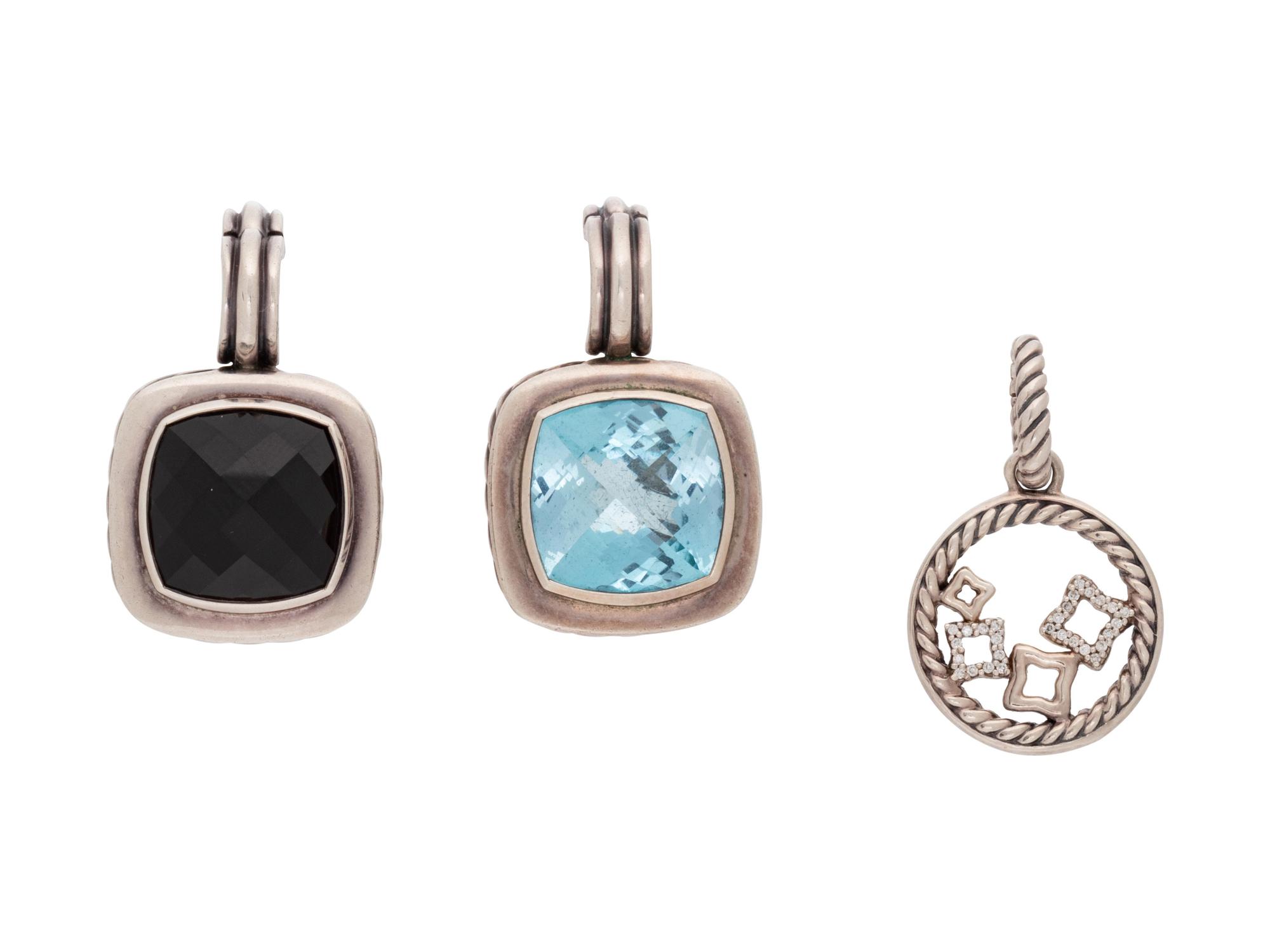 DAVID YURMAN, COLLECTION OF SILVER PENDANTS