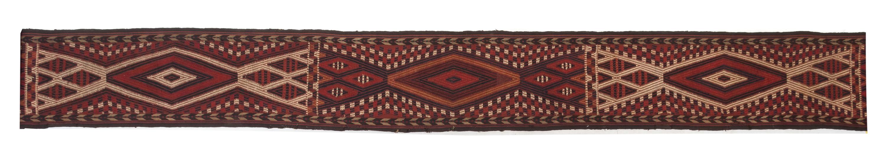 Two Yomud Tent Bands Length of longest 24 feet 10 inches. — 19TH/20TH CENTURY