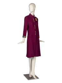 St. John Knit Coat with Brooch