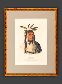Four Hand-Colored Lithographs by McKenney and Hall