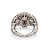 FANCY ORANGY PINK DIAMOND, GRAY DIAMOND, AND DIAMOND RING